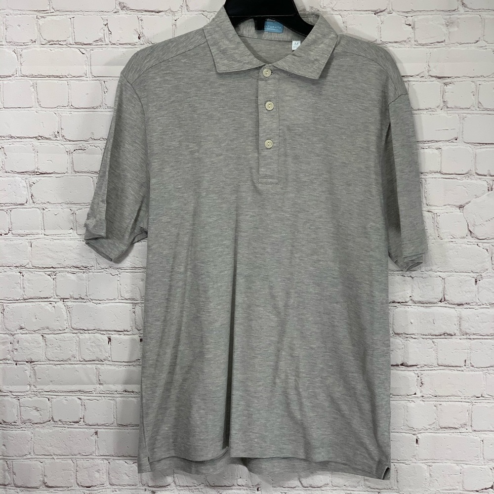 Culturata Grey Short Sleeve Contemporary Fit Polo
